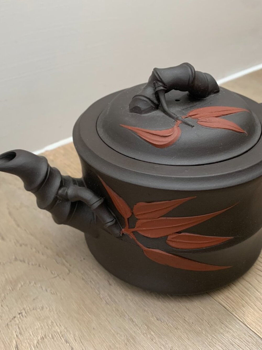 Vintage 1999 Chinese Tea Set – Bamboo Design – 6 Cups, Teapot & Sugar holder